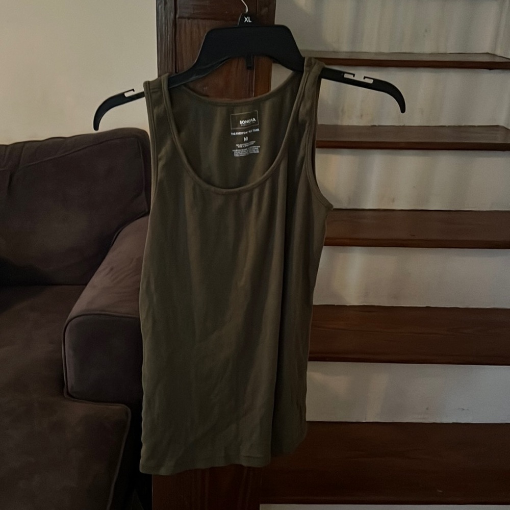 Sonoma everyday rib tank dark green size medium
